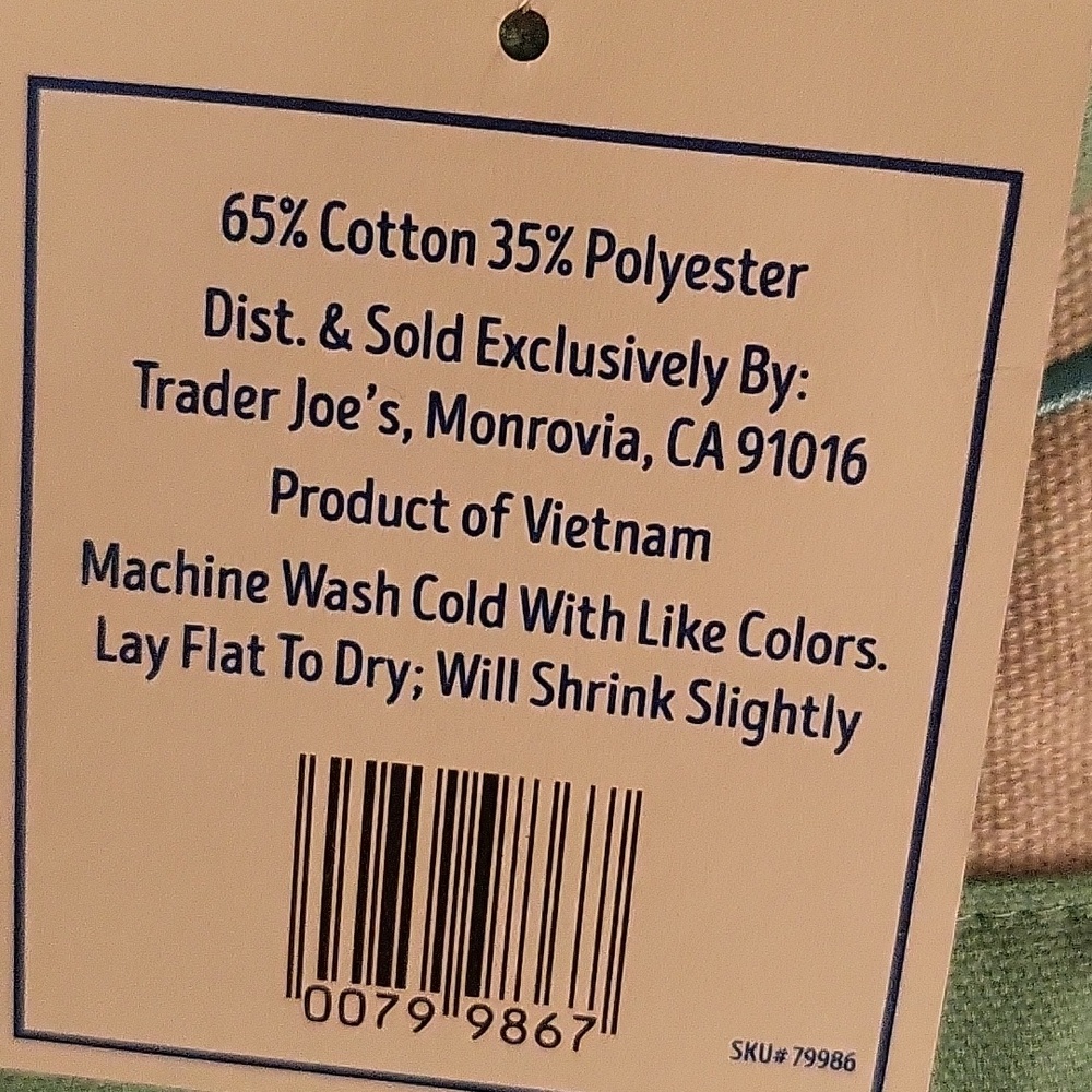 Trader Joe’s Mini Tote Bags - Pastel Green Set of Two - Picture 2 of 4